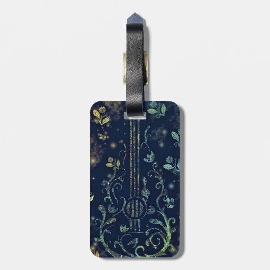 フローラギターラゲージタグ ラゲッジタグ (裏面縦)