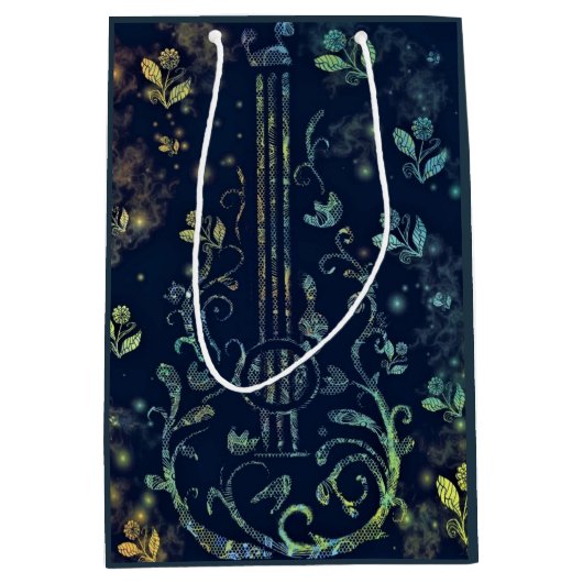 フローラギター抱き枕 ミディアムペーパーバッグ (正面)