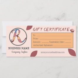 フローラギフト券テンプレートとロゴ