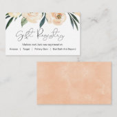 フローラギフト登録ブライダルシャワー挿入カード エンクロージャーカード (正面/裏面)