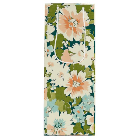 フローラギフト開花バッグ ワインギフトバッグ (正面)