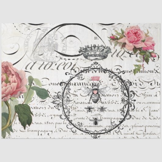 フローラクイーンビースクリプトデコページ紙 薄葉紙 (正面)