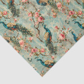 フローラクジャクヴィンテージテクスチャー花 薄葉紙 (詳細)