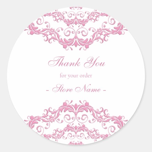 フローラクラウンエスニッククラシックマンダララウンドステッカー ラウンドシール (正面)