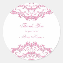 フローラクラウンエスニッククラシックマンダララウンドステッカー ラウンドシール