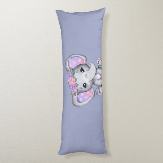 フローラクラウンエレファント抱き枕 ボディピロー (裏面 (縦))