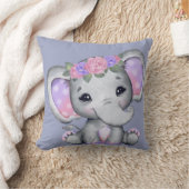 フローラクラウンエレファント装飾用クッション クッション (ブランケット)