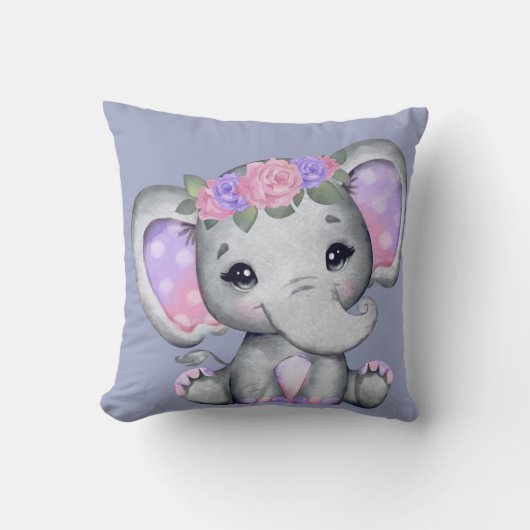 フローラクラウンエレファント装飾用クッション クッション (正面)