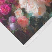 フローラクラウンタイガーオレンジのヴィンテージソファのデコページ 薄葉紙 (詳細)