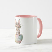 フローラクラウンバニーインパステルエッグハッピーイースター マグカップ (正面右)