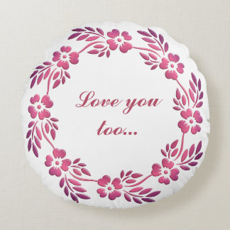 フローラクラウンパープルマンダラ ラウンドクッション