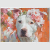 フローラクラウンピットブルデクページティッシュペーパー 薄葉紙 (正面)