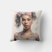 フローラクラウンブラックバレリーナ クッション (裏面)