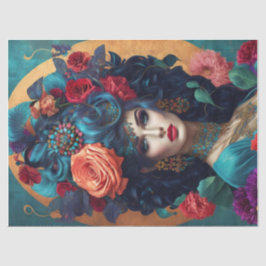 フローラクラウン付きデクページティッシュペーパー 薄葉紙