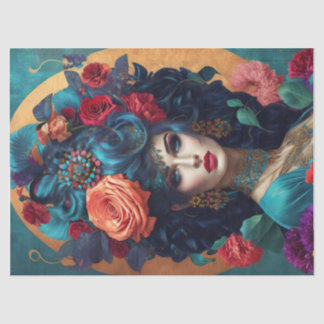 フローラクラウン付きデクページティッシュペーパー 薄葉紙