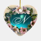 フローラクラウン、ワイルドバラベビーシャワー写真テンプレート セラミックオーナメント