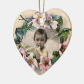 フローラクラウン、ワイルドバラベビーシャワー写真テンプレート セラミックオーナメント