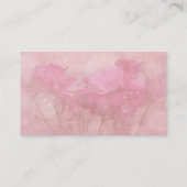 フローラクラシカルピンク書道美容師 名刺 (裏面)