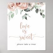 フローラクラシックの愛は甘いサイン ポスター (正面)