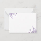 フローラクラシッククレストモノグラム ノートカード (裏面)