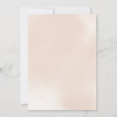 フローラクラシックダスティピンクローズカップルシャワー 招待状 (裏面)