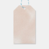 フローラクラシックダスティピンクローズブライダルシャワー ギフトタグ (裏面)