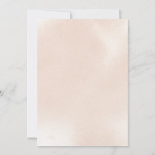 フローラクラシックダスティピンクローズブリーズメイドブランチ 招待状 (裏面)