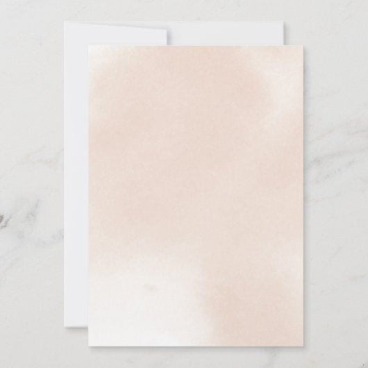 フローラクラシックダスティピンクローズリハーサルディナー 招待状 (裏面)