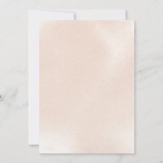 フローラクラシックダスティピンクローズ婚約パーティ 招待状 (裏面)