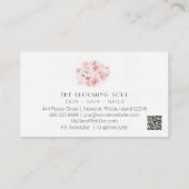 *~*フローラクラシックバラ写真AR26ヴィンテージQRバス 名刺 (裏面)