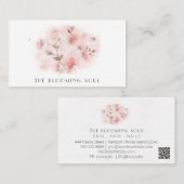 *~*フローラクラシックバラ写真AR26ヴィンテージQRバス 名刺 (正面/裏面)