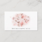 *~*フローラクラシックバラ写真AR26ヴィンテージQRバス 名刺 (正面)