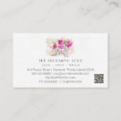 *~*フローラクラシックバラQRフォトAR26ヴィンテージバス 名刺 (裏面)