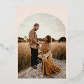 フローラクラシックピンクモノグラ結婚ム弓 箔招待状 (裏面)