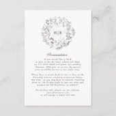 フローラクラシックモノグラム結婚リース詳細 エンクロージャーカード (正面)