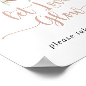 フローラクラシックラブグローほこりっぽいピンクのローズ ポスター (角)