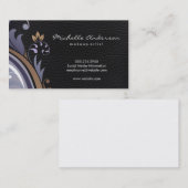 フローラクラシックレザーラックスバックグラウンド 名刺 (正面/裏面)