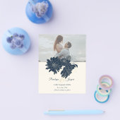 フローラクラシック写真の保存日付招待状 チラシ (シングル)