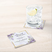 フローラクラシック女子エレガント送別パーティー スクエアペーパーコースター (インサイチュ)