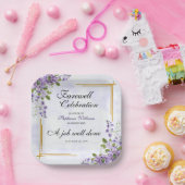 フローラクラシック女子エレガント送別パーティー ペーパープレート (パーティー)