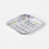 フローラクラシック女子エレガント送別パーティー ペーパープレート (傾斜あり)