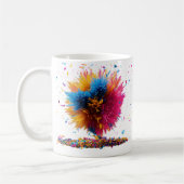 フローラクラシック爆破マグ – 11oz コーヒーマグカップ (左)