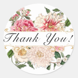 フローラクラシック金ゴールドスワーズ白エレガント有感謝 ラウンドシール