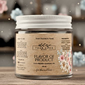 フローラクラファット&ロゴ必須油ボトルラベル ラベル