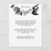 フローラクラフト結婚ズゲスト詳細 エンクロージャーカード (正面)