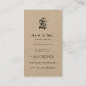 フローラクラフト |垂直 名刺 (裏面)