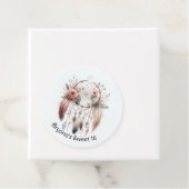 フローラクリスタルフェザードリームキャッチャーBoho Sweet 16 フェイバータグ (インサイチュ)