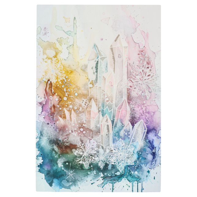 *~*フローラクリスタルレインボーヒーリングマンダラSC3 メタルプリント (正面)