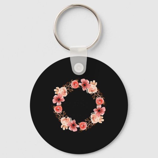 フローラクリスチャンは聖書に対して何の武器も作らなかった キーホルダー (正面)