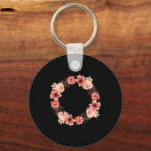 フローラクリスチャンは聖書に対して何の武器も作らなかった キーホルダー (正面)